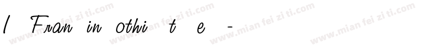 ITC Franklin Gothic Std MedCd字体转换